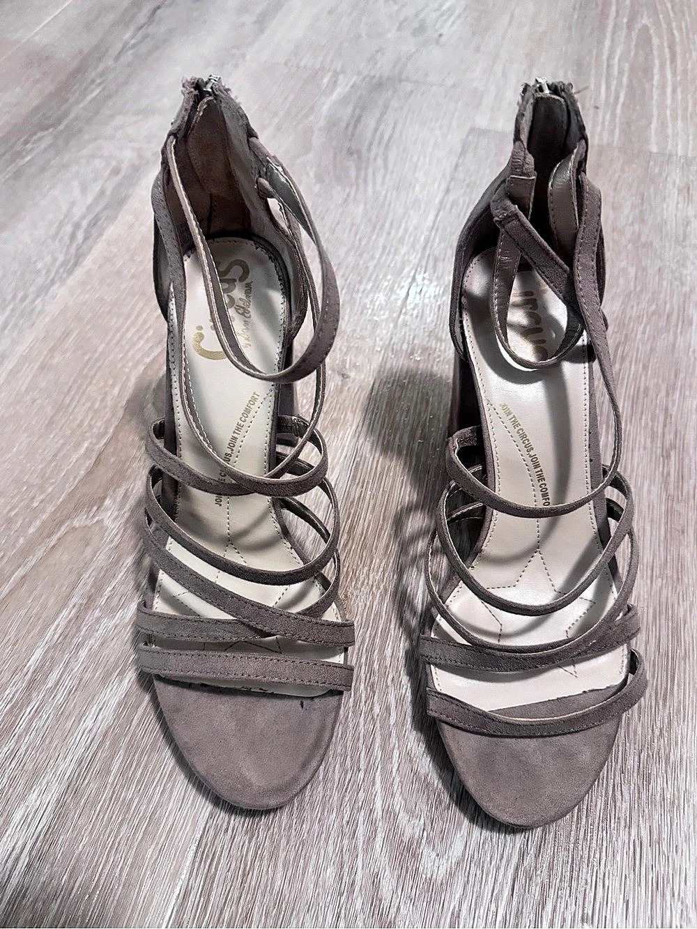 Circus Strappy Block Heel Sandals in Brown
